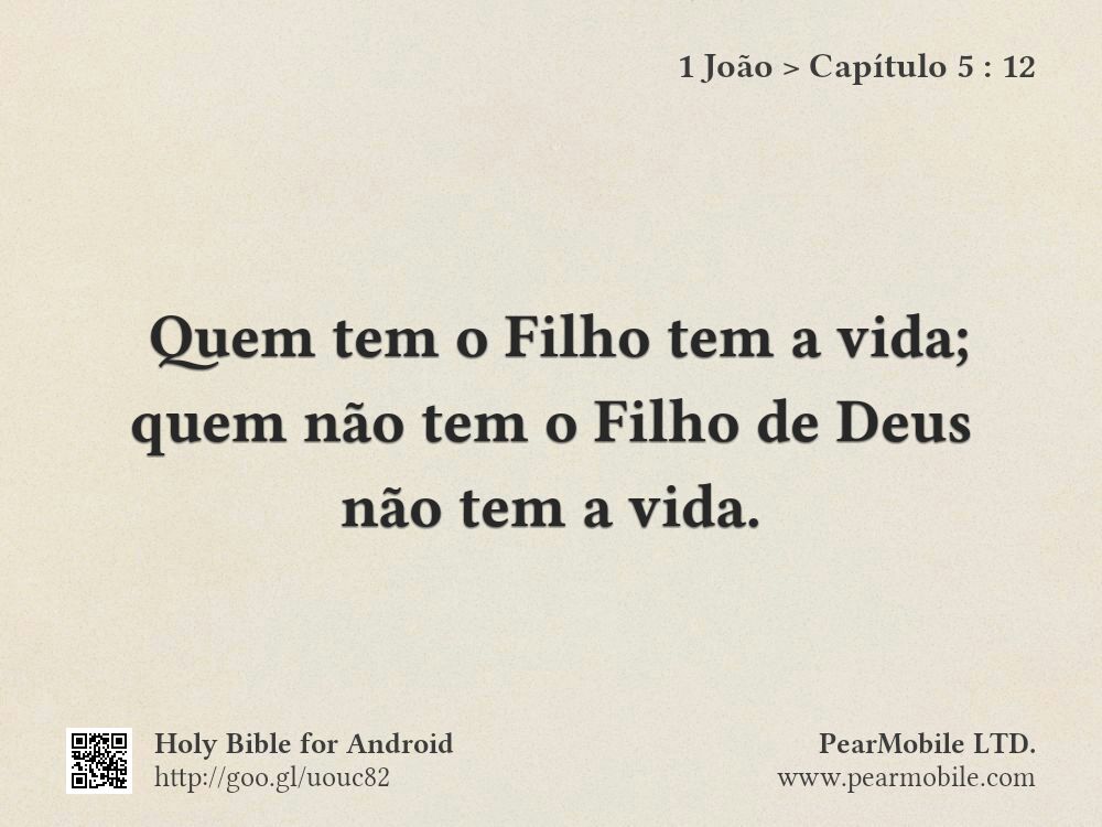 1 João, Capítulo 5:12